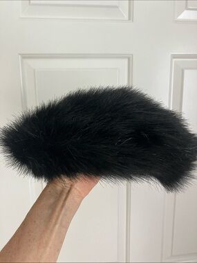 Luxury Black Faux Fur Bucket Hat - Women's Fashion Accessory